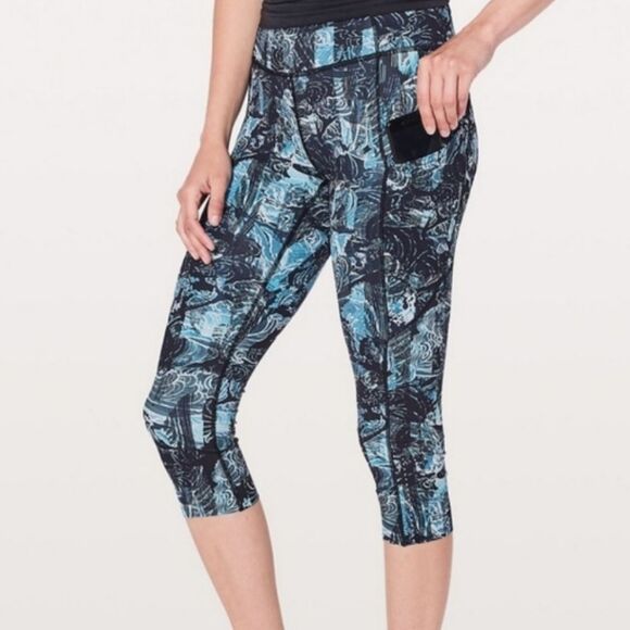Lululemon Fast & Free Crop Leggings Size 4 - Picture 1 of 14